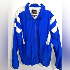 Vintage 90s Rennoc Classic Blue Lined Zip WindBreaker XL